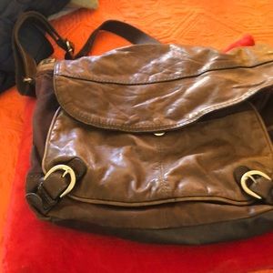 Lovingly used old Fossil crossbody bag